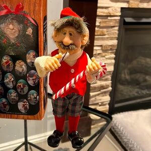 Zims Vintage The Elves Themselves Eating Candy Cane Elf